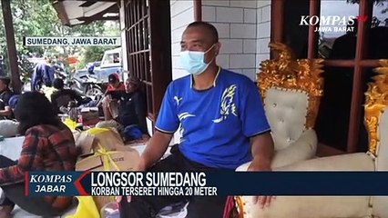 Terseret 20 Meter, Pak UU Selamat Dari Longsor Susulan di Sumedang