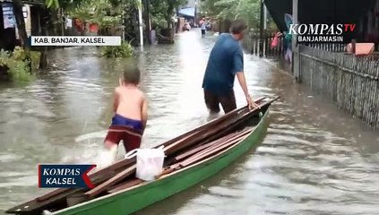 Banjir Semakin Meluas, Kawasan Kota Martapura Mulai Terendam Air