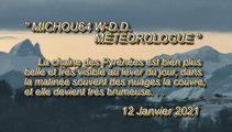 MICHOU64 W-D.D. MÉTÉOROLOGUE - 12 JANVIER 2021 - PAU - DURANT LA JOURNÉE OBSERVATIONS DE LA CHAINE DES PYRÉNÉES