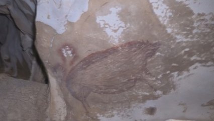 Descubren en Indonesia la pintura rupestre figurativa más antigua del mundo