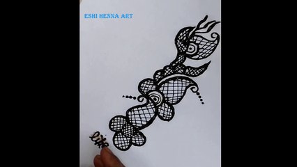 Simple Henna (Mehndi) Design for beginners . #henna #mehndi designs and classes by eshi henna art.