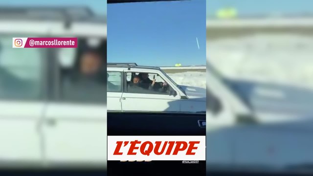 Carrasco et trois coéquipiers se rendent à l'entraînement en Fiat Panda - Foot - WTF