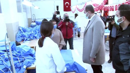 Bismil'de üretiliyor, İtalya'daki sağlık çalışanları giyiyor