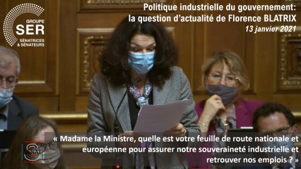 Florence Blatrix : question d'actualité du 13 janvier 2021