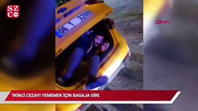 Kısıtlamada bagajda yakalanan yolcu İkinci cezayı yememek için bagaja girdim
