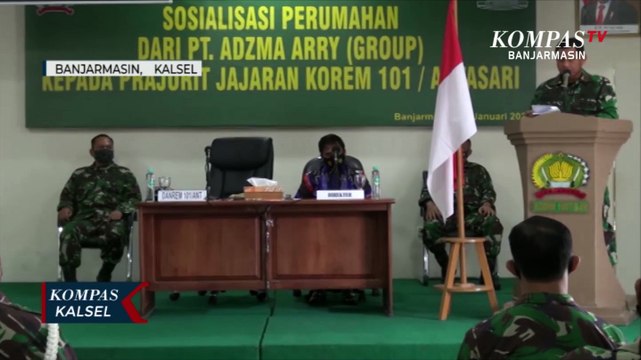 Perhatikan Kesejahteraan Prajurit TNI, Korem 101/Antasari Sosialisasikan Perumahan