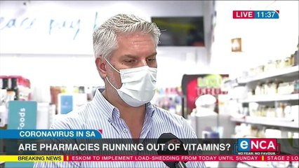 Pharmacies running out of vitamins