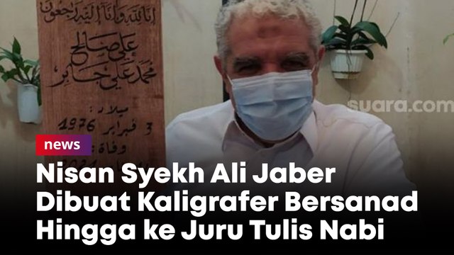 Nisan Syekh Ali Jaber Dibuat Kaligrafer Bersanad Hingga ke Juru Tulis Nabi