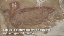 Esta es la pintura rupestre figurativa más antigua del mundo