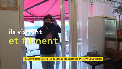Deux youtubers viennent filmer les plats à emporter des restaurateurs pour leur donner un coup de pouce sur les réseaux #Ilsontlasolution
