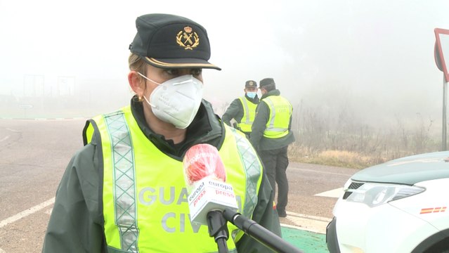 Guardia Civil controla los accesos a municipios extremeños