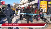 Edirne'de bomba imha uzmanını çay içerek izlediler