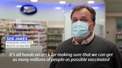 Covid-19 vaccinations underway at large UK pharmacies