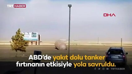 ABD’de 19 bin litrelik yakıt tankı trafikte panik yarattı