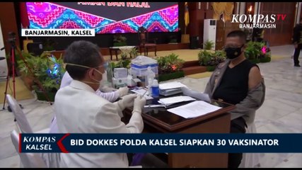 Dukung Program Vaksinasi Covid-19, Polda Kalsel Siapkan 30 Tenaga Vaksinator