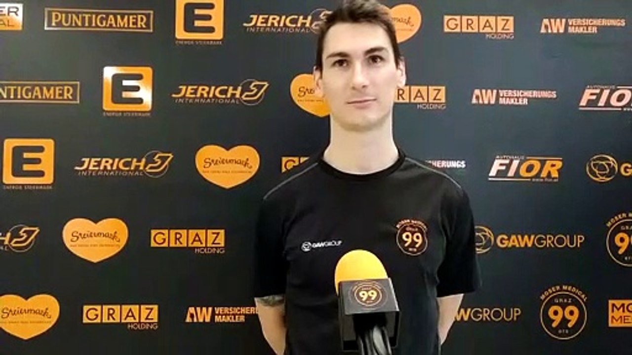 14.01.21: Daniel Oberkofler (99ers) vor dem Duell mit Bratislava