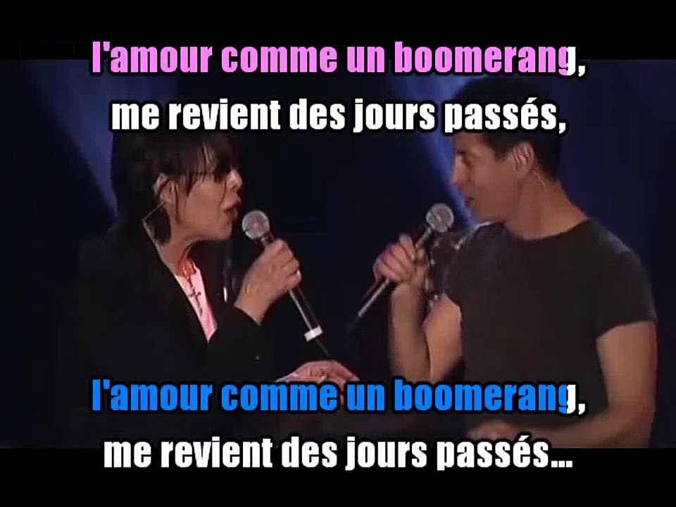 Étienne Daho & Dani_Comme un boomerang (S. Gainsbourg)(Voix ED)(Clip live 2001)karaoké