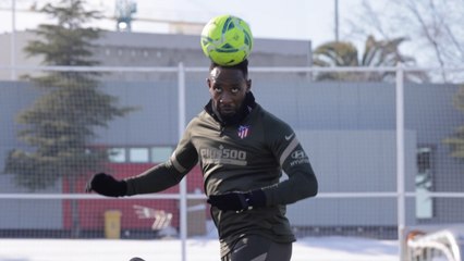 Primer entrenamiento de Dembélé