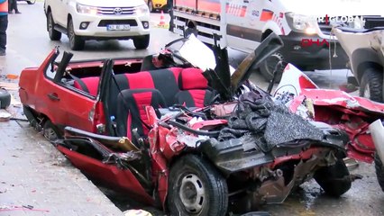 Tunceli'de korkunç kaza! İçindeki çift feci şekilde öldü