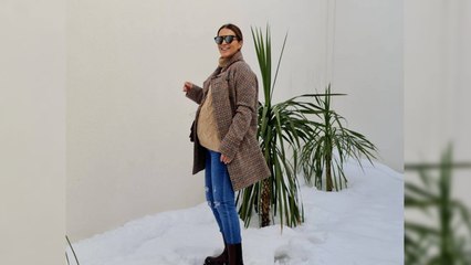 Paula Echevarría afronta el frío en clave low cost