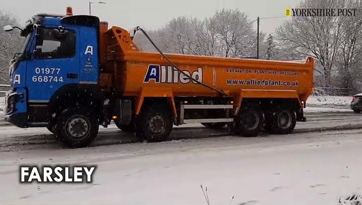 Snow scenes across Yorkshire