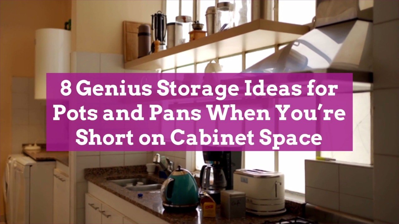 8 Genius Storage Ideas for Pots and Pans When You're Short on Cabinet Space