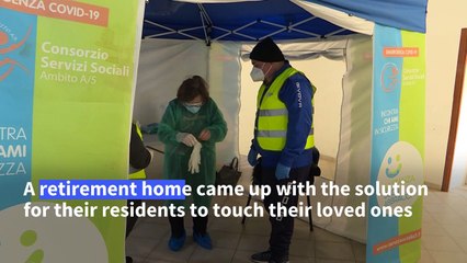 Italy introduces mobile 'cuddle room' to retirement homes