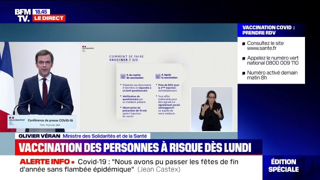 Olivier Véran: près de 8000 connexions toutes les secondes enregistrées sur sante.fr ce jeudi matin