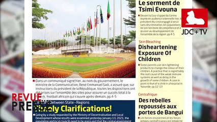 REVUE DE PRESSE CAMEROUNAISE DU 14 JANVIER 2021