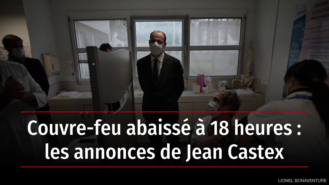 Couvre-feu abaissé à 18 heures : les annonces de Jean Castex