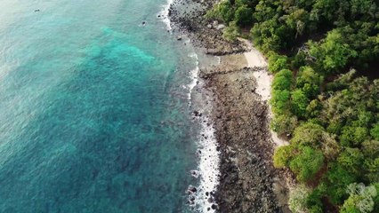 seashore from the top