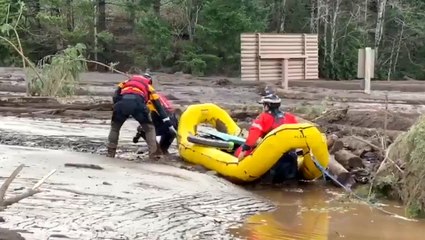 Rescuers search for missing woman in landslide aftermath
