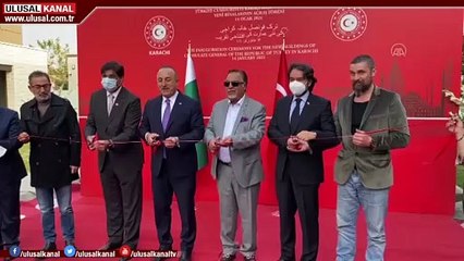 Dışişleri Bakanı Mevlüt Çavuşoğlu Pakistan Karaçi'de 