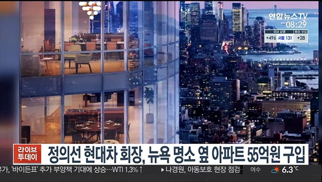 [핫클릭] 정의선 현대차 회장, 뉴욕 명소 옆 아파트 구입 外