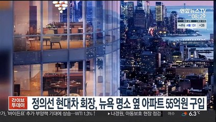 [핫클릭] 정의선 현대차 회장, 뉴욕 명소 옆 아파트 구입 外