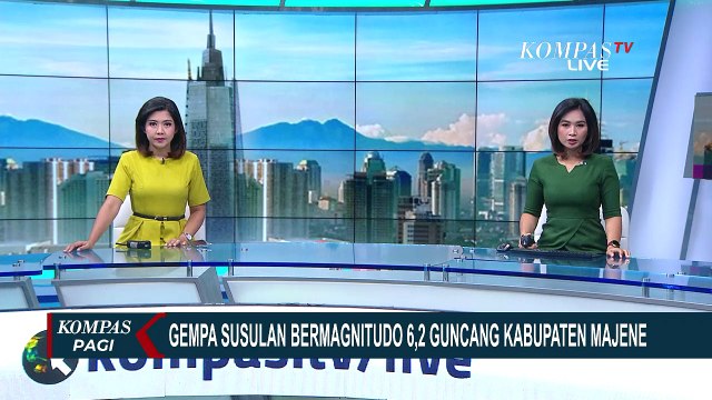 Majene Kembali Diguncang Gempa Bermagnitudo 6,2