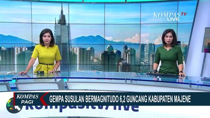 Majene Kembali Diguncang Gempa Bermagnitudo 6,2