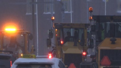Helsinki's snowplow fleet keeps city moving during blizzard