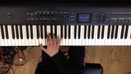 Playing "Cristofori's Dream" (David Lanz) on an inverted keyboard