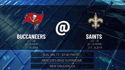 Buccaneers @ Saints Game Preview for SUN, JAN 17 - 07:40 PM ET
