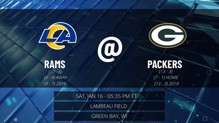 Rams @ Packers Game Preview for SAT, JAN 16 - 05:35 PM ET