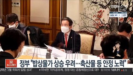 정부 "밥상물가 상승 우려…축산물 등 안정 노력"