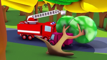 La Super Patrouille et l'accident de la petite voiture rose à Car City | Dessins animés pour enfant