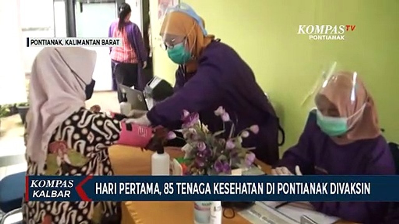 Hari Pertama Penyuntikan, 85 Tenaga Kesehatan di Pontianak Divaksin
