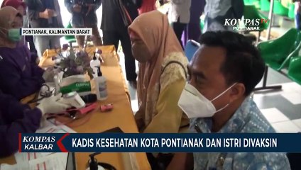 Sidig Handanu Jadi Orang Pertama di Kota Pontianak yang Divaksin