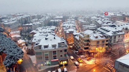 Beyaza bürünen İstanbul'da kartpostallık görüntüler ortaya çıktı