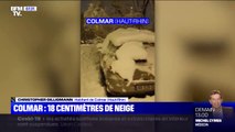 Chutes de neige: cet habitant de Colmar, dans le Haut-Rhin, assure que 
