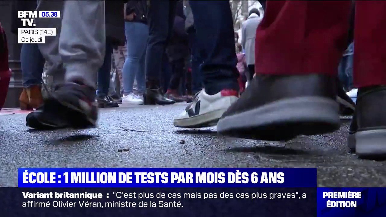 Covid-19: le gouvernement veut tester 1 million d'élèves et enseignants par mois dès 6 ans