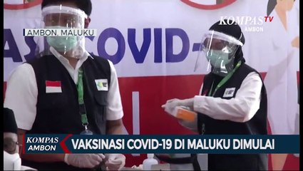 Vaksinasi Covid-19 Di Maluku Dimulai