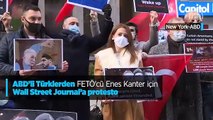 Türkiye'ye dil uzatan FETÖ'cü Enes Kanter ABD'de yaşayan Türkler tarafından protesto edildi
